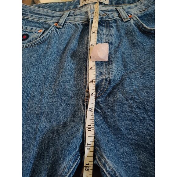 Zara RHUIGI button fly jeans straight relaxed medium baggy Y2K style - Picture 7 of 14